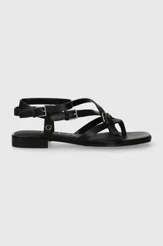 Кожаные сандалии TAMPER Guess, черный