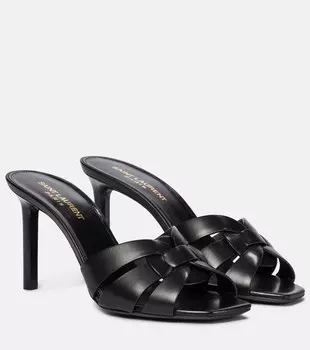 Кожаные сандалии Tribute 85 Saint Laurent, черный