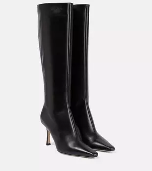 Кожаные сапоги agathe 85 Jimmy Choo, черный