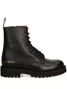 Кожаные сапоги Common Projects, черный