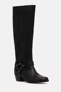 Кожаные сапоги Dkny Stace, черный