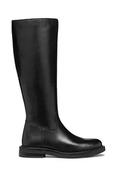 Кожаные сапоги Geox D SERILDA, черный