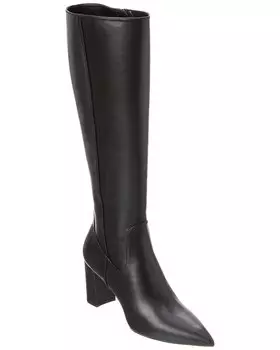 Кожаные сапоги Stuart Weitzman Renegade Zip 75 выше колена, черный