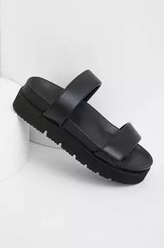Кожаные шлепанцы Answear Lab, черный