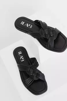 Кожаные шлепанцы Answear Lab, черный