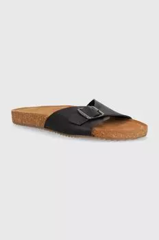 Кожаные шлепанцы Answear Lab, черный