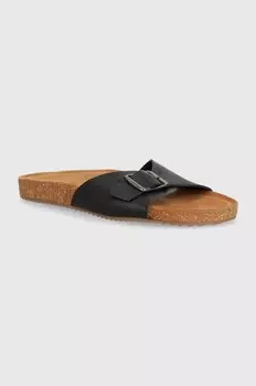 Кожаные шлепанцы Answear Lab, черный