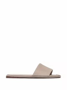 Кожаные шлепанцы Brunello Cucinelli