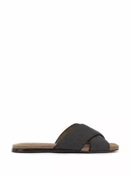 Кожаные шлепанцы Brunello Cucinelli
