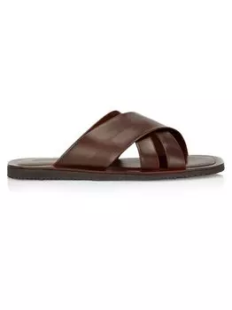 Кожаные шлепанцы Crisscross Saks Fifth Avenue