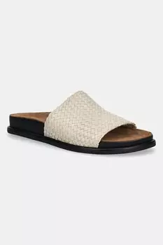 Кожаные шлепанцы EFFIE Vagabond Shoemakers, бежевый