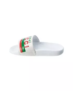 Кожаные шлепанцы Gucci, белый