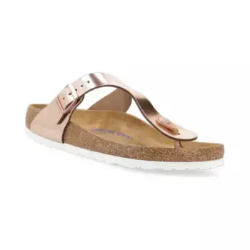 Кожаные шлепанцы из гизе Birkenstock, розовый