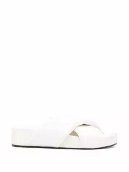 Кожаные шлепанцы Jil Sander