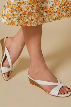 Кожаные шлепанцы Klevina2 Jones Bootmaker, белый