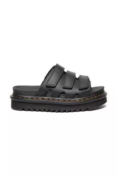 Кожаные шлепанцы Raine Dr. Martens, черный