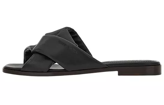 Кожаные шлепанцы с узелковой отделкой Ferragamo