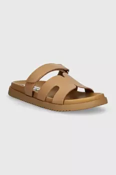 Кожаные шлепанцы Steve Madden, коричневый