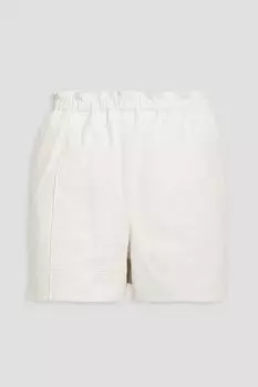Кожаные шорты HELMUT LANG, белый