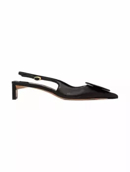 Кожаные слингбэки Duelo Jacquemus, черный