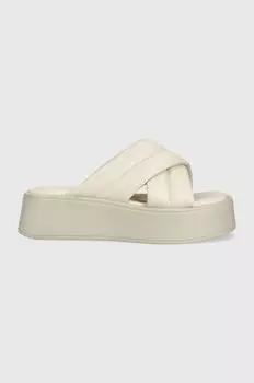 Кожаные тапочки COURTNEY Vagabond Shoemakers, бежевый
