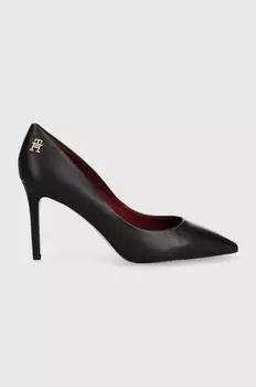 Кожаные туфли ESSENTIAL POINTED PUMP Tommy Hilfiger, черный
