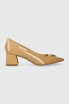 Кожаные туфли Guess, бежевый