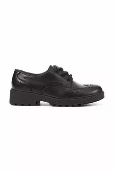 Кожаные туфли J CASEY GIRL Geox, черный