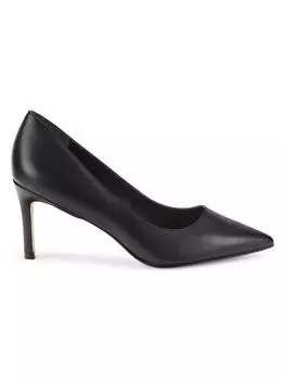 Кожаные туфли Leigh Stuart Weitzman, черный