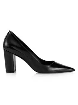 Кожаные туфли-лодочки Stuart 85MM Stuart Weitzman, черный