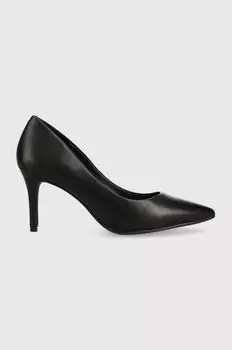 Кожаные туфли на высоком каблуке Aldo, черный