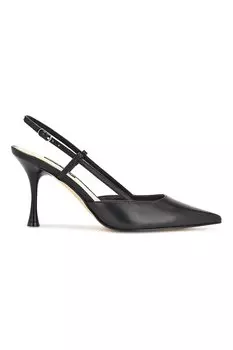 Кожаные туфли Peni с острым носком Nine West, черный