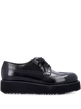 Кожаные туфли Prada, черный