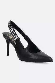 Кожаные туфли Versace Jeans Couture, черный