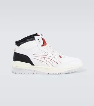 Кожаные высокие кеды ex89 Asics, белый