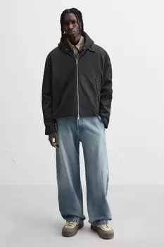 Кожаные высокие кроссовки ZARA, разноцветный