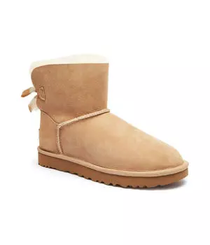 Кожаные зимние ботинки mini bailey bow ii Ugg, желтый