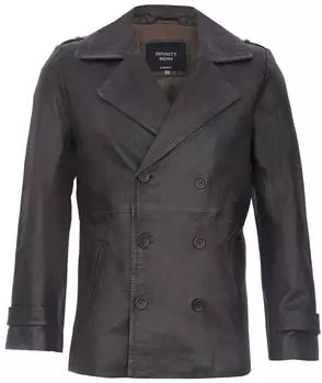 Кожаный бушлат-Амара Infinity Leather, коричневый