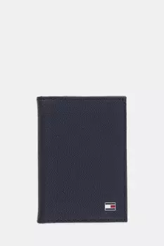 Кожаный чехол для карт Tommy Hilfiger, темно-синий