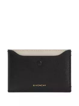 Кожаный двухцветный кардхолдер Givenchy, черный