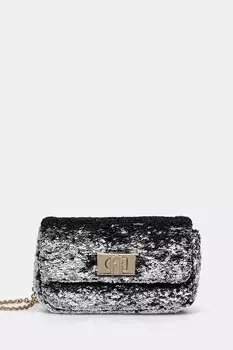 Кожаный клатч Furla, черный