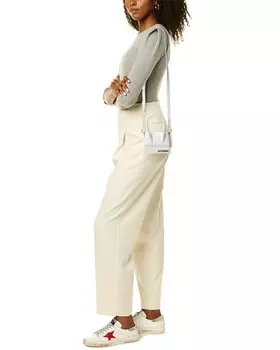 Кожаный клатч Jacquemus Le Chiquito, белый