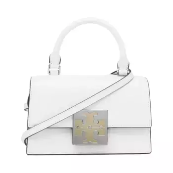 Кожаный клатч Tory Burch, белый
