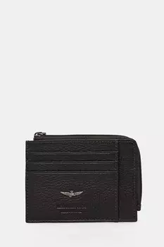 Кожаный кошелек Aeronautica Militare, коричневый