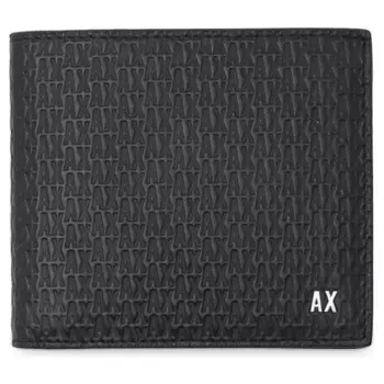 Кожаный кошелек Armani Exchange, черный