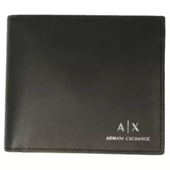 Кожаный кошелек Armani Exchange, черный