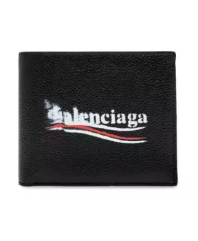 Кожаный кошелек Balenciaga, черный