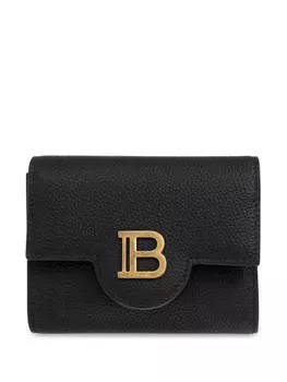 Кожаный кошелек Balmain, черный