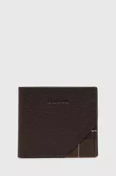 Кожаный кошелек Barbour, коричневый