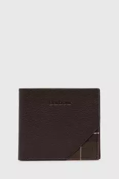 Кожаный кошелек Barbour, коричневый